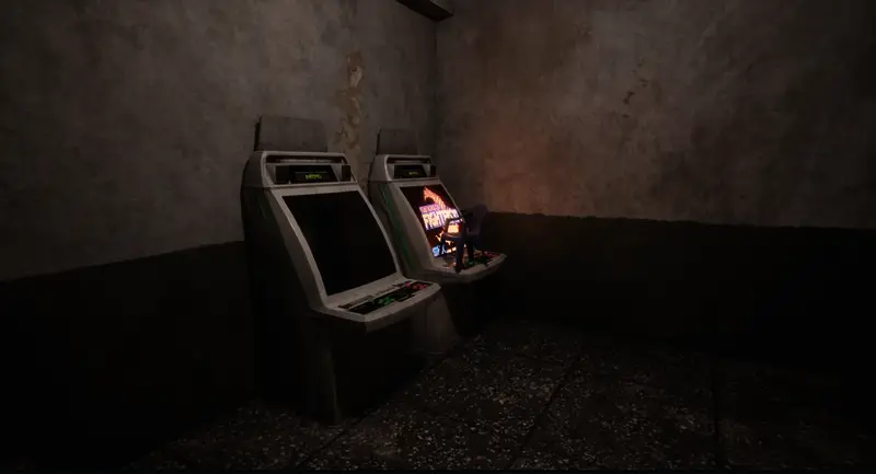 《无人》游戏中街机厅游戏机画面2