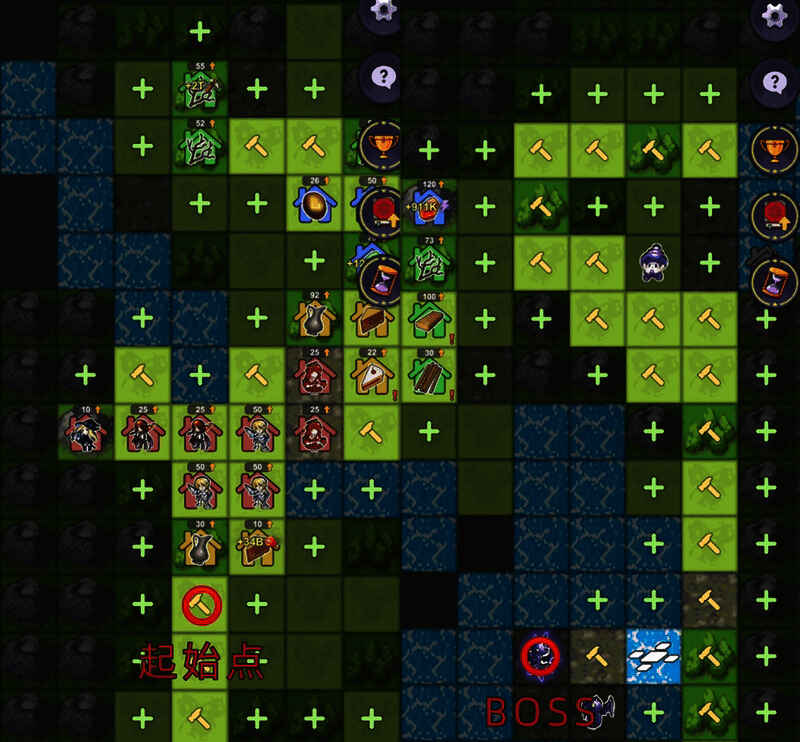 《精灵王国》二图路线及相关提示截图