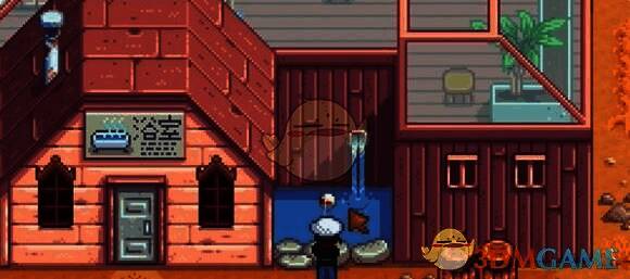 在小水塘钓鱼图片