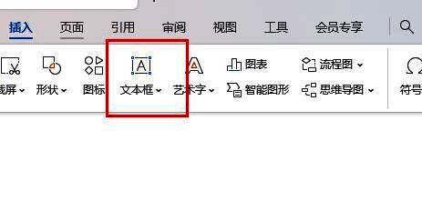 点击文本框选项的界面图