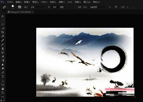 去除图中圈定部分配图