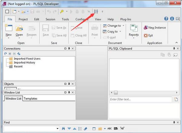 pl/sql developer 点击特定按钮弹出对话框示意