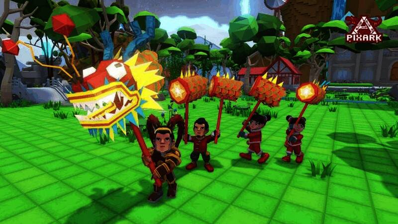 《方块方舟》年兽相关道具画面