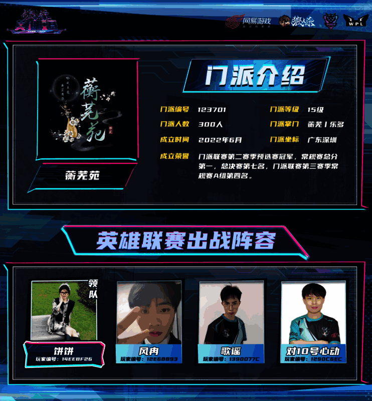 狼人杀英雄联赛出战选手图片