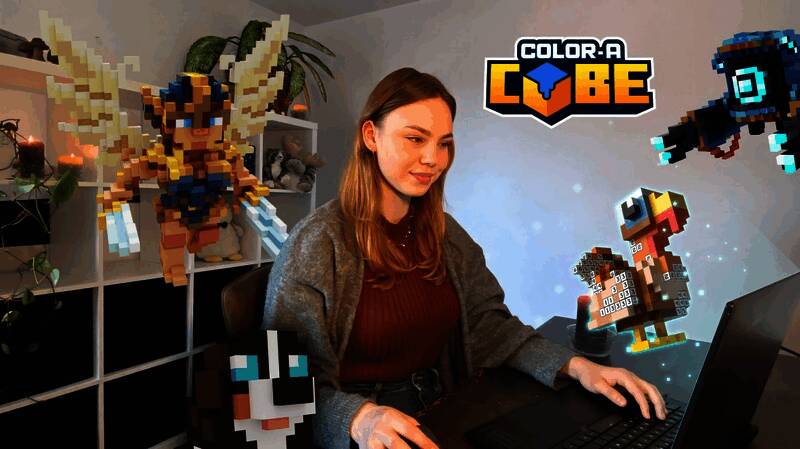 彩色立方体游戏画面1