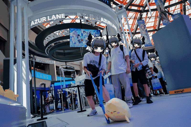 《碧蓝航线》上海站秘密基地集章活动区场景