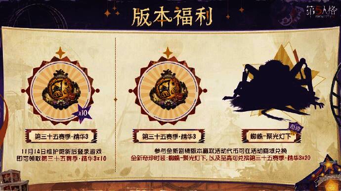 《第五人格》活动商城兑换界面