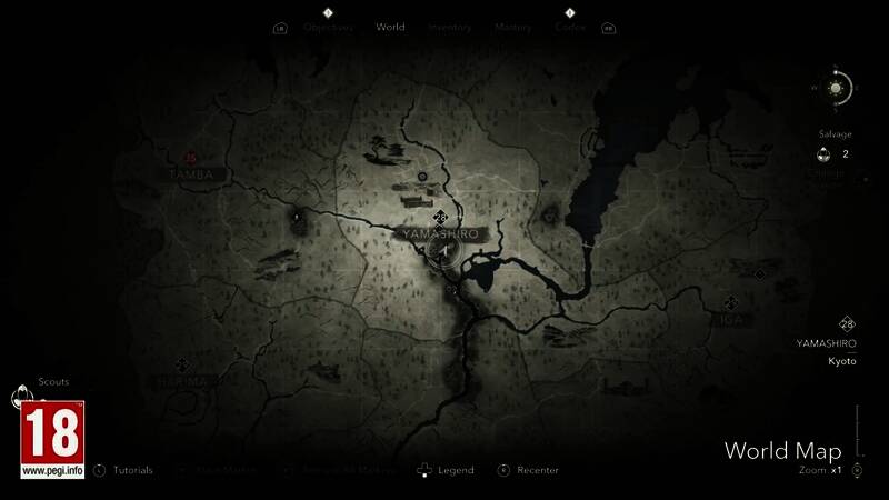 《刺客信条：影》世界地图相关画面1