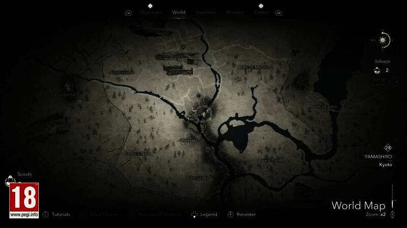 《刺客信条：影》世界地图相关画面2