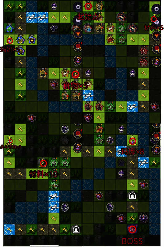 游戏中的地图画面