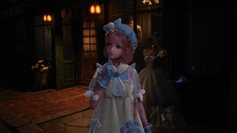 雨中的游戏场景画面