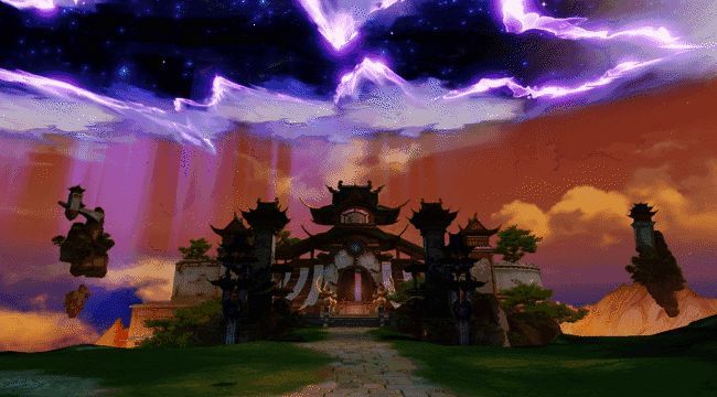 九黎上空荒之隙的景象,星芒闪烁