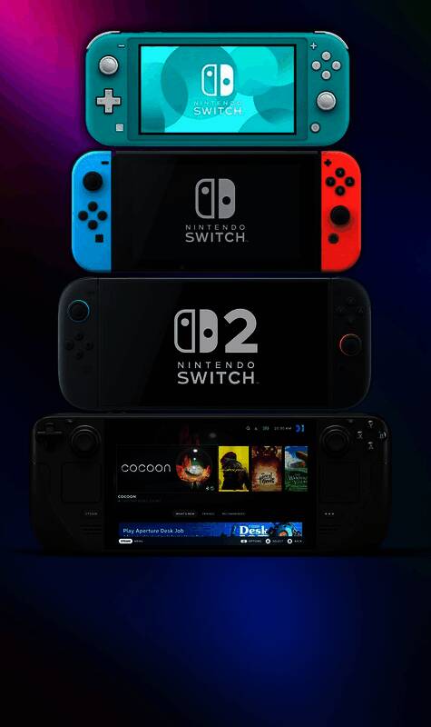 Switch 2屏幕尺寸对比图