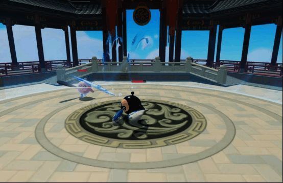 玩家与蛋搭子擂台切磋图