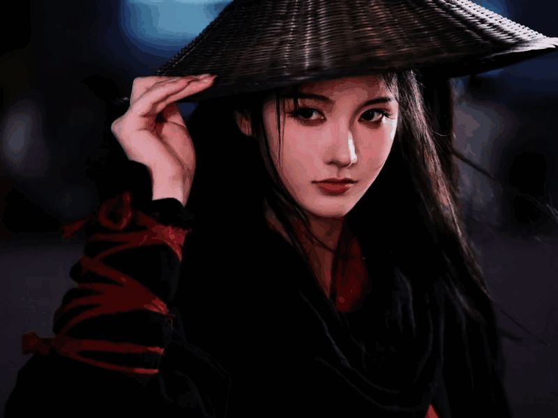 女刀客coser纸鱼宣传图