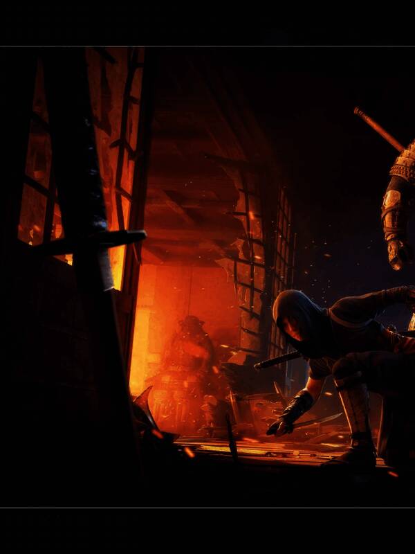 《刺客信条:影》艺术设定图中的场景与角色画面