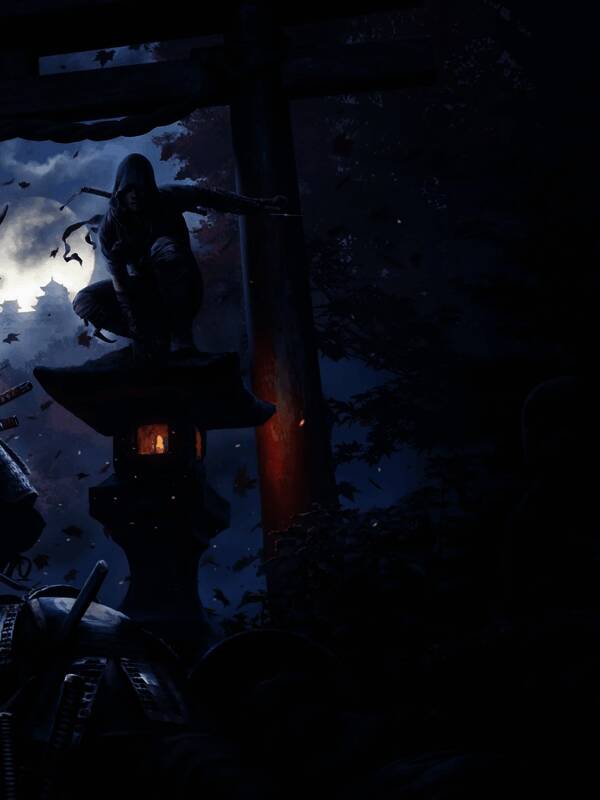 《刺客信条:影》艺术设定图中的独特画面