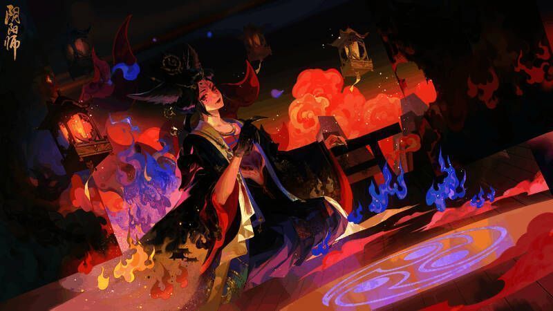 专属插画灯影幢幢