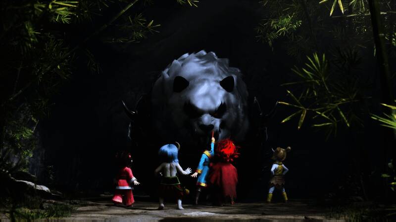 《天下》概念片中各族幼童嬉戏画面