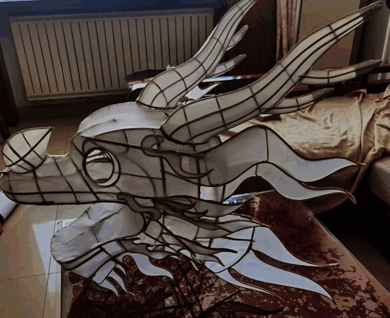 龙筝制作中画面图片