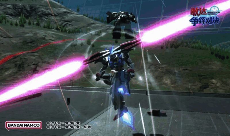 敢达AGE - 2双炮形态大型光束剑连续斩击图片