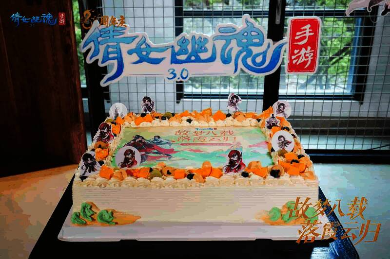 生日蛋糕分享画面