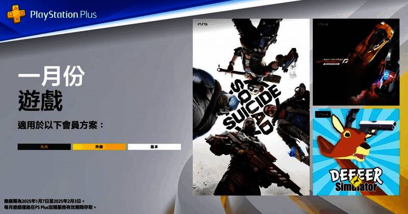 港服PS Plus 1月会免游戏相关图片