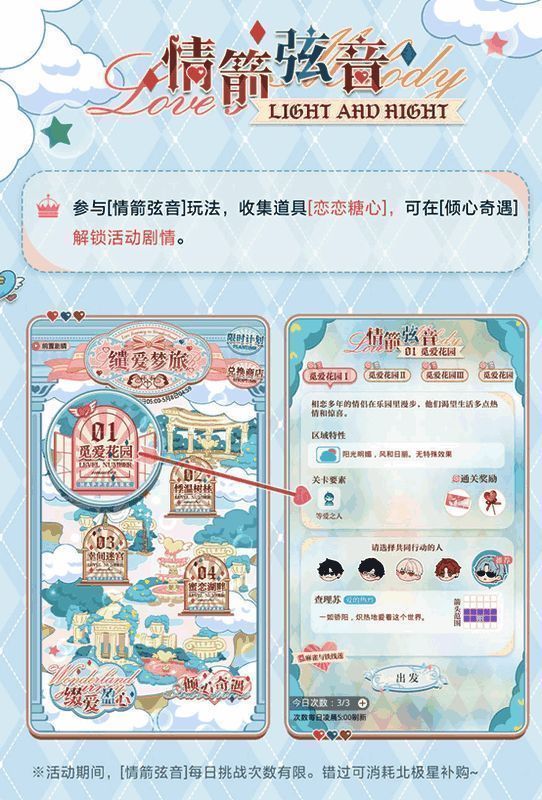 光与夜之恋缱爱梦旅活动相关宣传图2