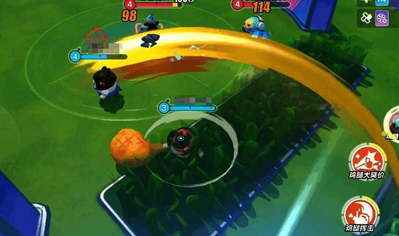 元气丸子施展鸡腿全垒打技能图