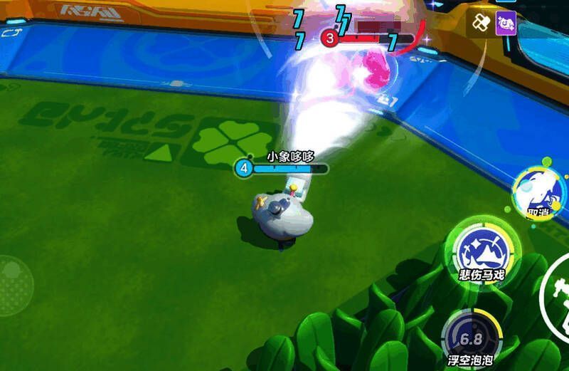 流浪小象哆哆施展暴风吸入技能图