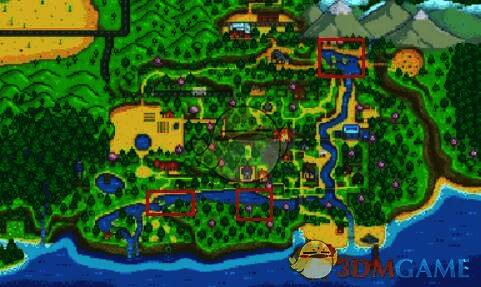 虹鳟鱼位置示意图