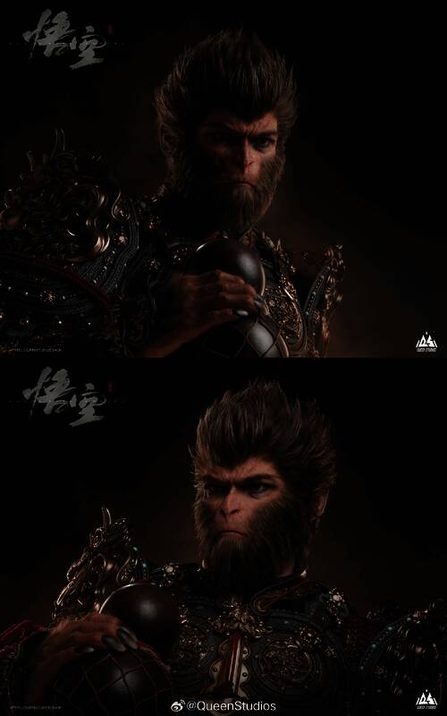 《黑神话：悟空》天命人1/1半身像展示图2