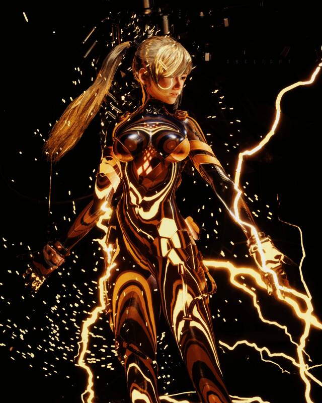 《星刃》黑丝紧身衣性感女角福利图2