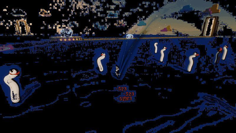 资源区长鹅及少侠获取资源动态画面