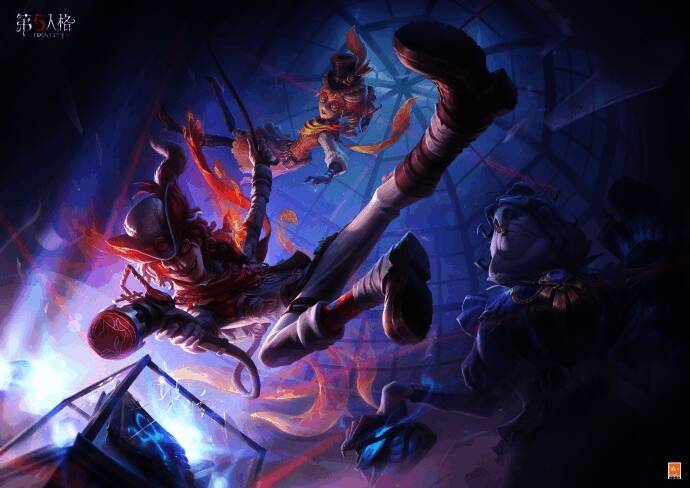 《第五人格》第三十二赛季·精华 3 海报，灵狐侠盗与万能钥匙小姐躲避红外报警器