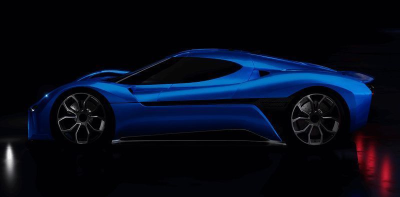 蔚来EP9空气动力学设计图