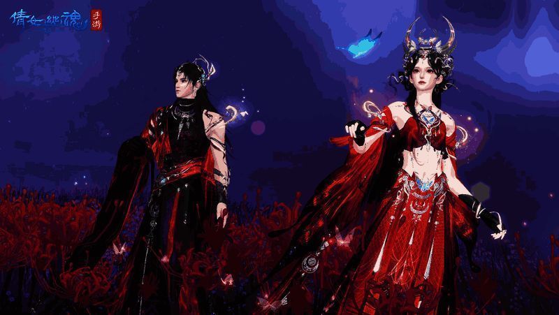 红衣少女梦境画面图