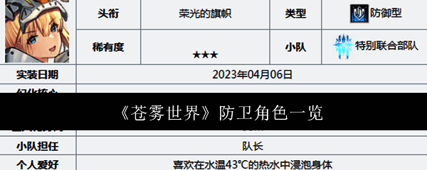 苍雾世界游戏画面相关图片