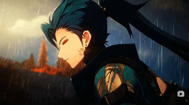 忌炎带领夜归军前行画面