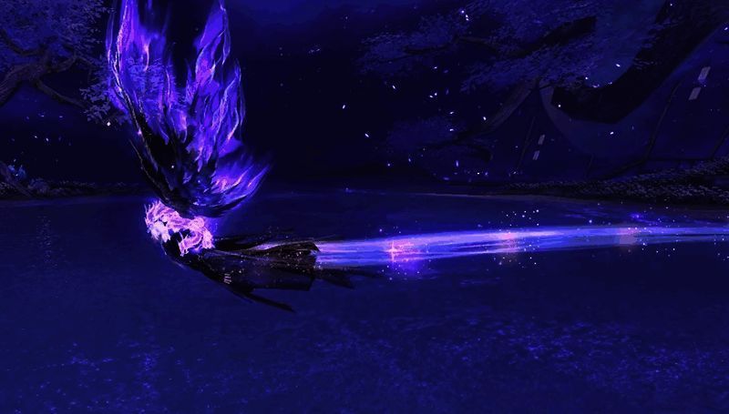 星辉共熠系统翅膀溢闪和飞行路迹展示图