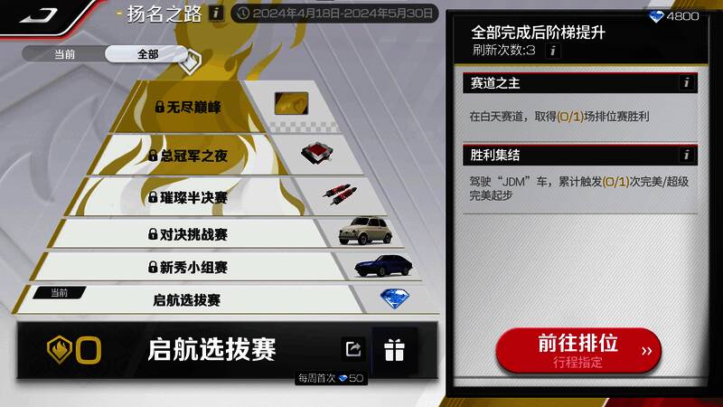 《巅峰极速》扬名之路玩法画面