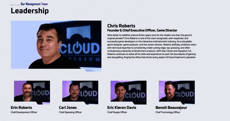 去年10月管理团队介绍截图