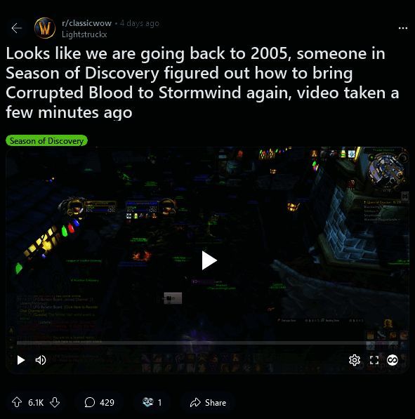 《魔兽世界：怀旧服》中瘟疫相关图片