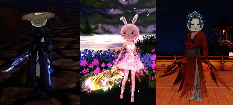 团子系列头套搭配展示图