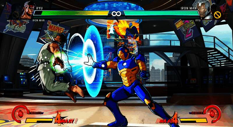 《漫画英雄VS卡普空：无限》游戏画面