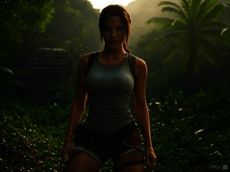 Grok生成的劳拉形象1