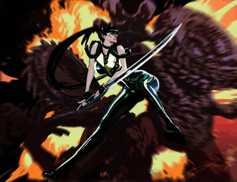 Hyoung Taek Nam创作的第一张伊芙形象图