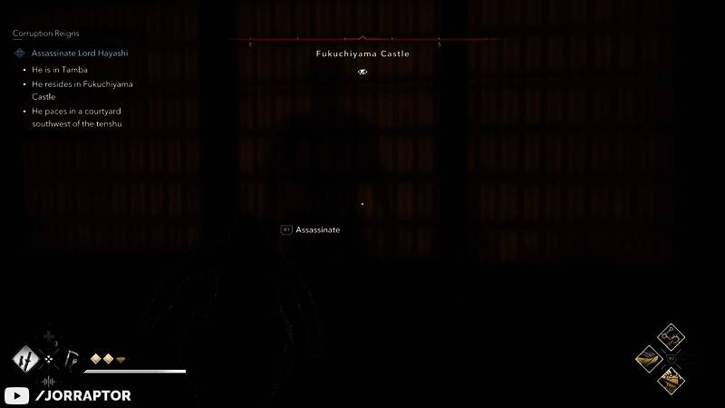 奈绪江在《刺客信条：影》中的战斗画面