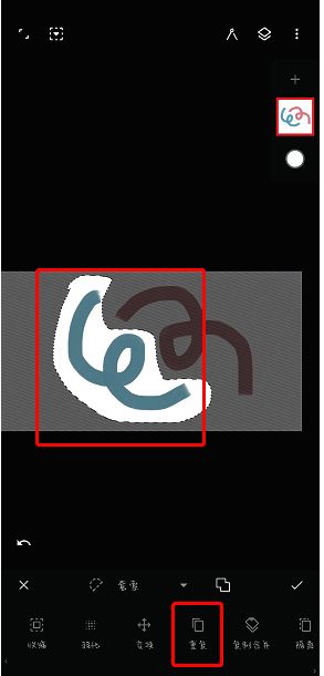 painter软件复制选区操作界面截图