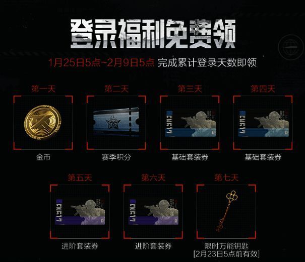 暗区突围版本更新福利图